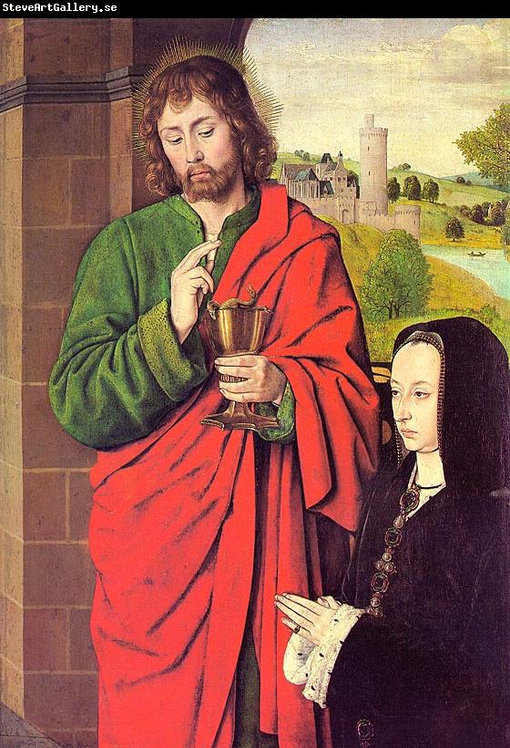 Master of Moulins Anne of France presented by Saint John the Evangelist